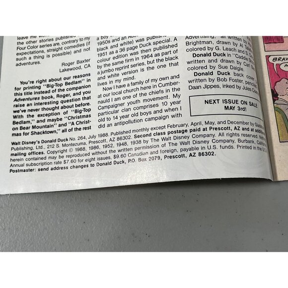 Gladstone Walt Disneys Donald Duck #264 1988 Comic Retro Edition Bagged Boarded - Picture 3 of 6